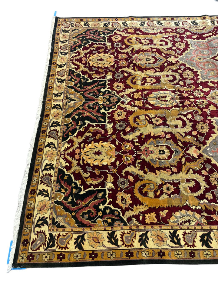 Burgundy Imperial Traditional Wool Rug – 9’11” x 14’0”