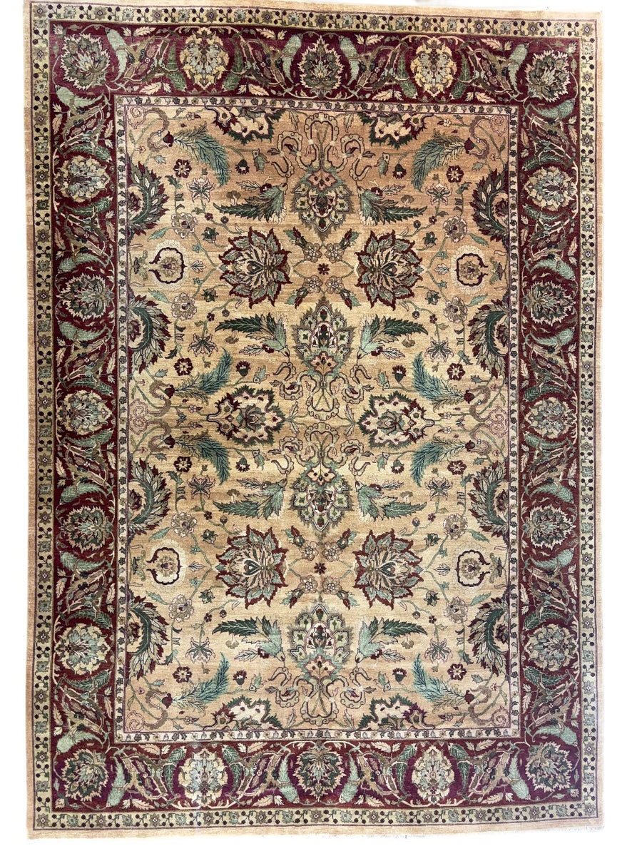 Botanical Wool Rug – Ivory, Burgundy & Sage 10’0” x 14’4”