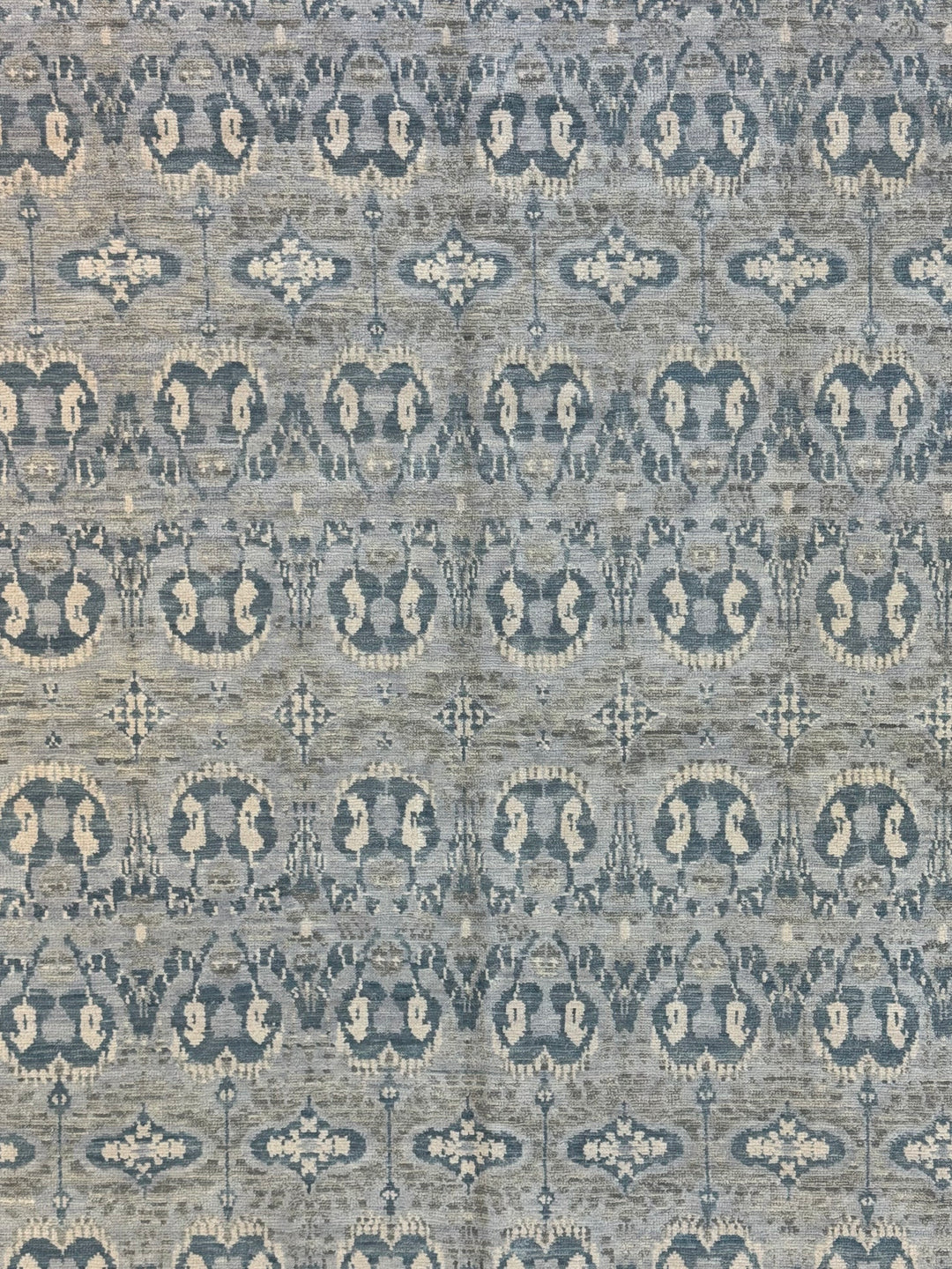 Blue Grey &amp; Ivory Oversized Transitional Rug – 12’1” x 24’2”