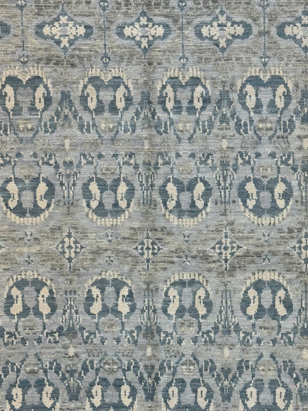 Blue Grey &amp; Ivory Oversized Transitional Rug – 12’1” x 24’2”