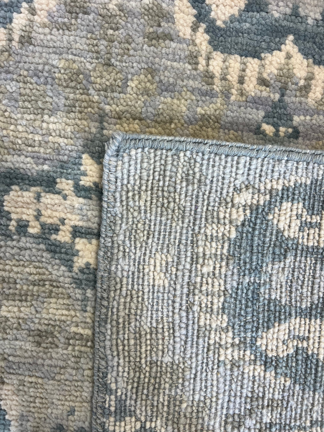 Blue Grey &amp; Ivory Oversized Transitional Rug – 12’1” x 24’2”