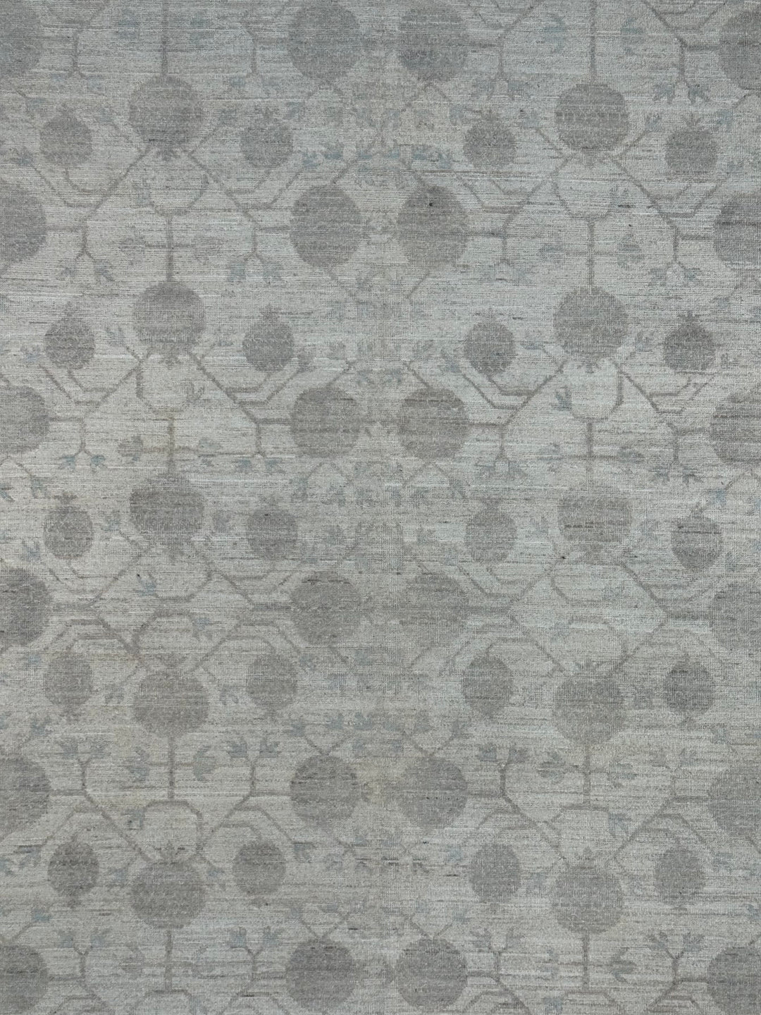 Ivory, Taupe &amp; Pale Blue Antique-Inspired Low Pile Rug – 10’3” x 14’