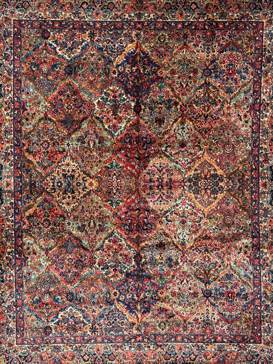 Multicolor Karastan Panel Kirman Rug – 8’7” x 10’7”