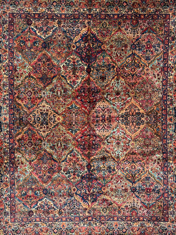 Multicolor Karastan Panel Kirman Rug – 8’7” x 10’7”