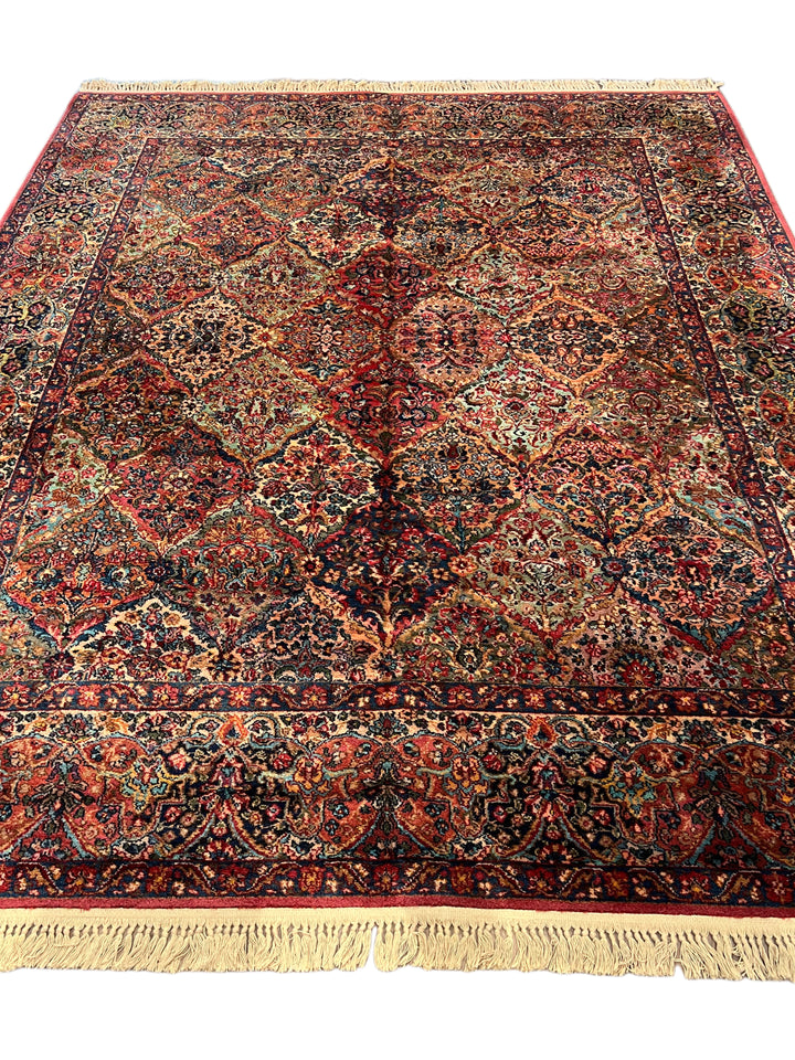 Multicolor Karastan Panel Kirman Rug – 8’7” x 10’7”
