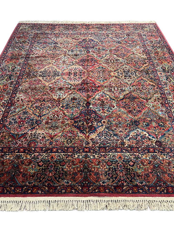 Multicolor Karastan Panel Kirman Rug – 8’7” x 10’7”
