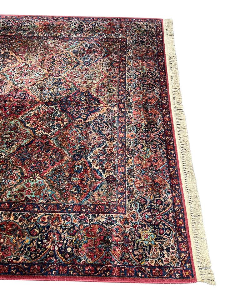 Multicolor Karastan Panel Kirman Rug – 8’7” x 10’7”