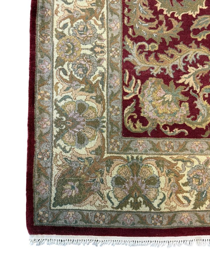 Burgundy Heritage Traditional Wool Rug – 8’1” x 10’0”
