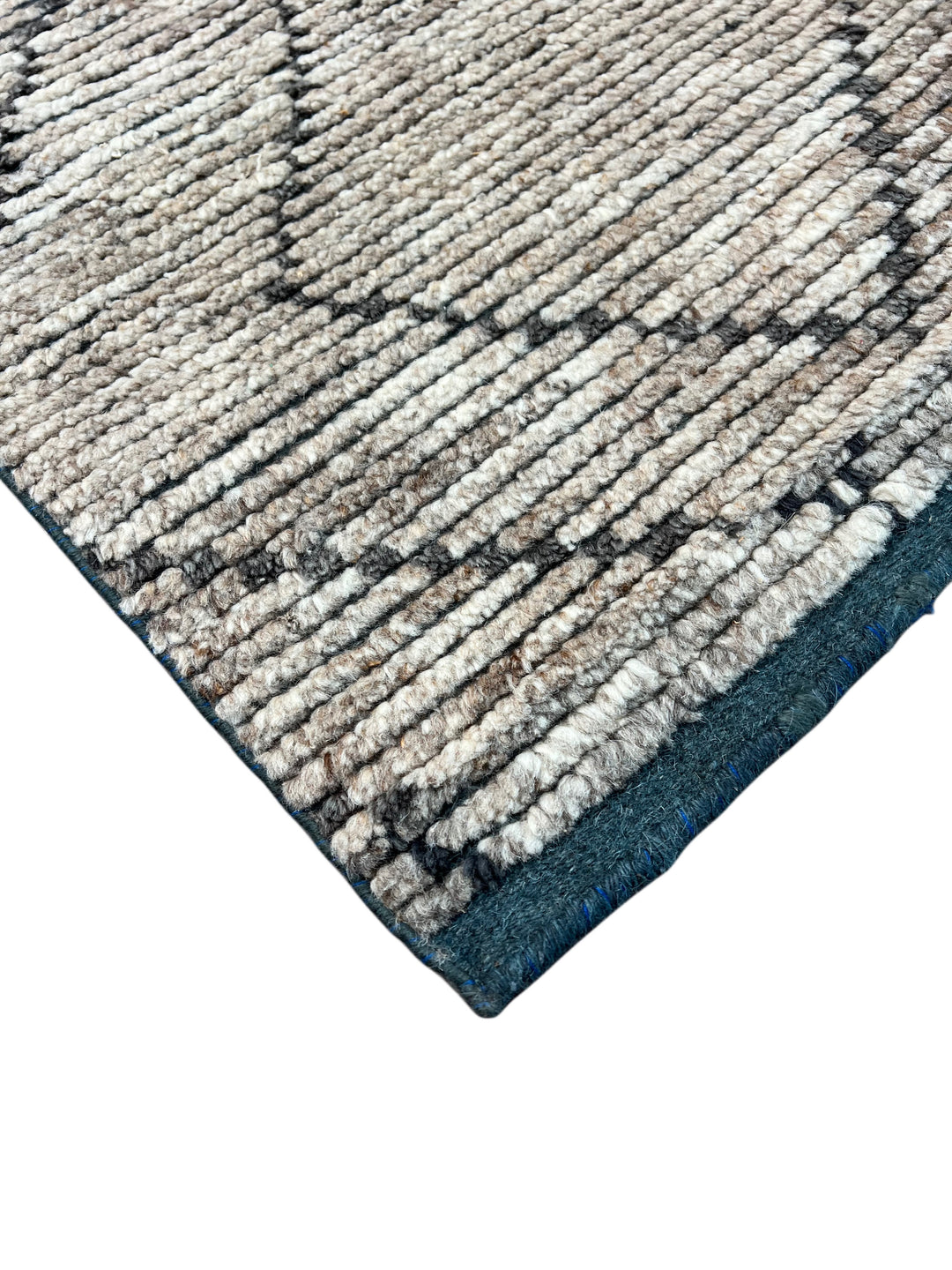 Atlas – Ivory &amp; Charcoal Moroccan Style Rug – 4’5” x 7’2”