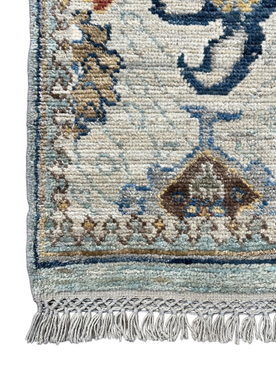 Serena – Pale Blue &amp; Ivory Ushak Style Rug – 3’0” x 5’0”