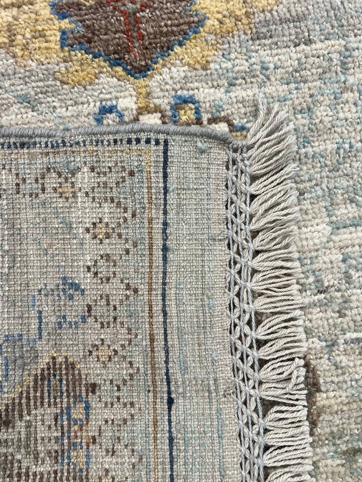 Serena – Pale Blue &amp; Ivory Ushak Style Rug – 3’0” x 5’0”