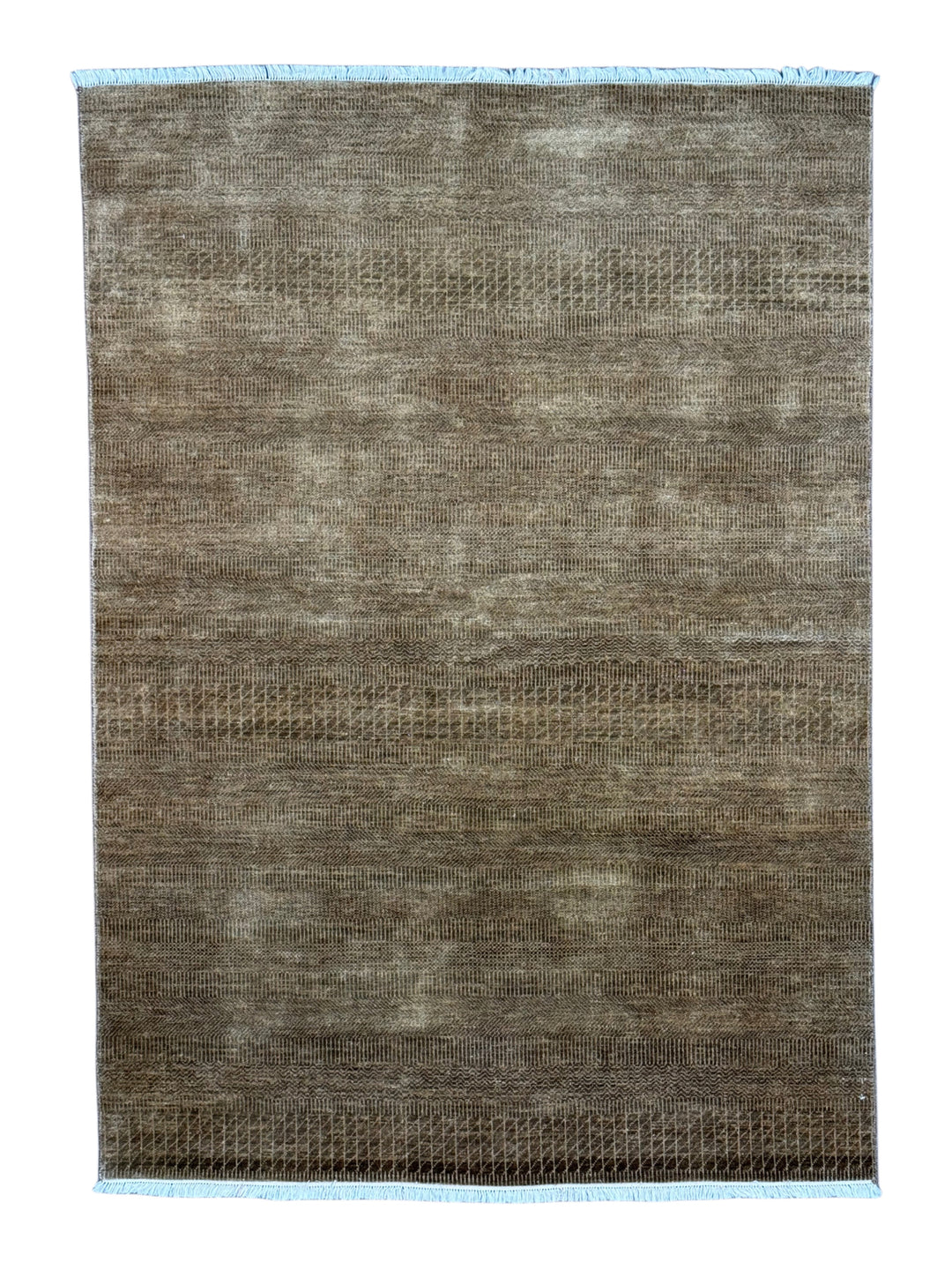 Soren – Taupe &amp; Mocha Textured Modern Rug – 5’0” x 6’10”