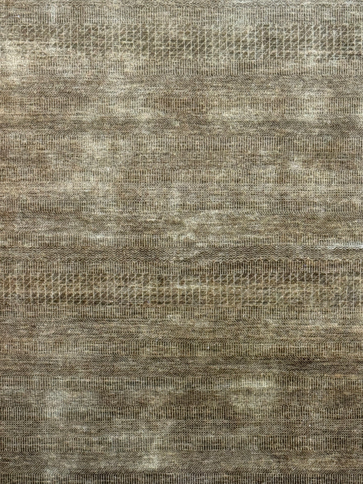 Soren – Taupe &amp; Mocha Textured Modern Rug – 5’0” x 6’10”
