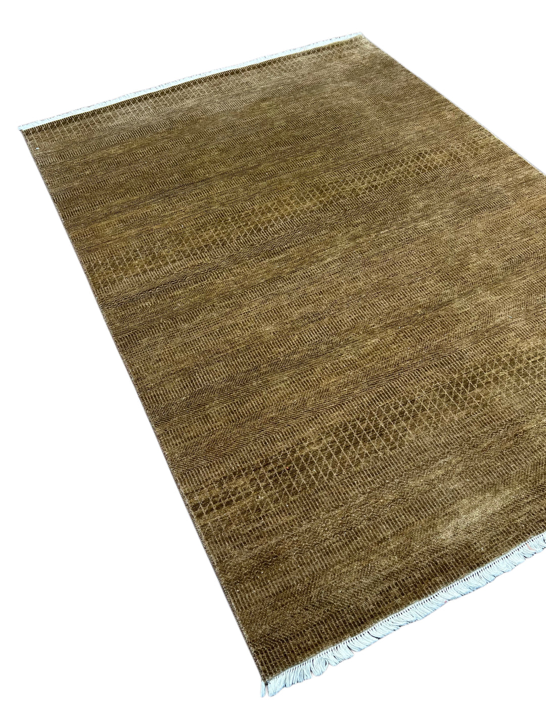 Soren – Taupe &amp; Mocha Textured Modern Rug – 5’0” x 6’10”