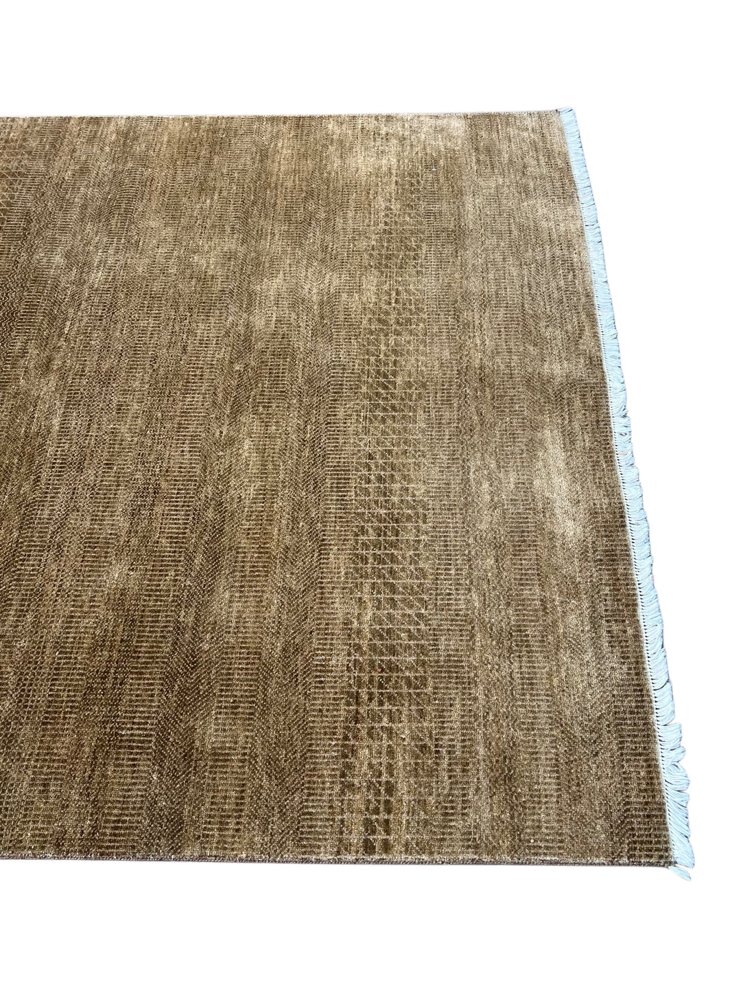 Soren – Taupe &amp; Mocha Textured Modern Rug – 5’0” x 6’10”