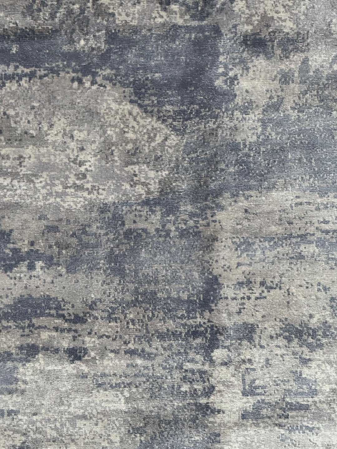 Silver Horizon - Dusty Blue &amp; Smoky Lavender Abstract Modern Rug – 5’7” x 7’5”