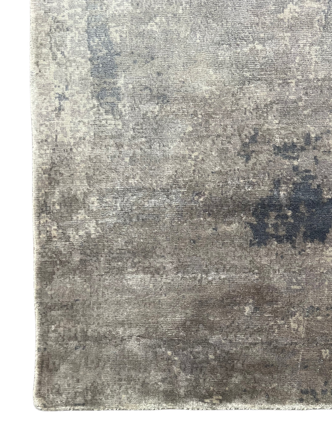 Silver Horizon - Dusty Blue &amp; Smoky Lavender Abstract Modern Rug – 5’7” x 7’5”