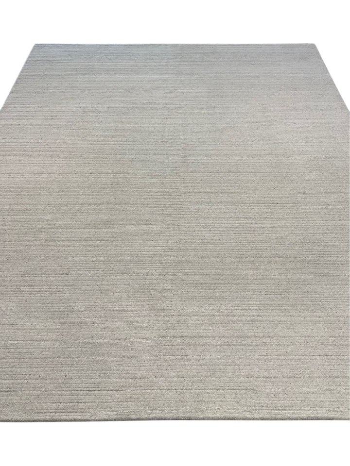 Ivory Whisper - Ivory White Textured Modern Rug – 8’1” x 10’0”