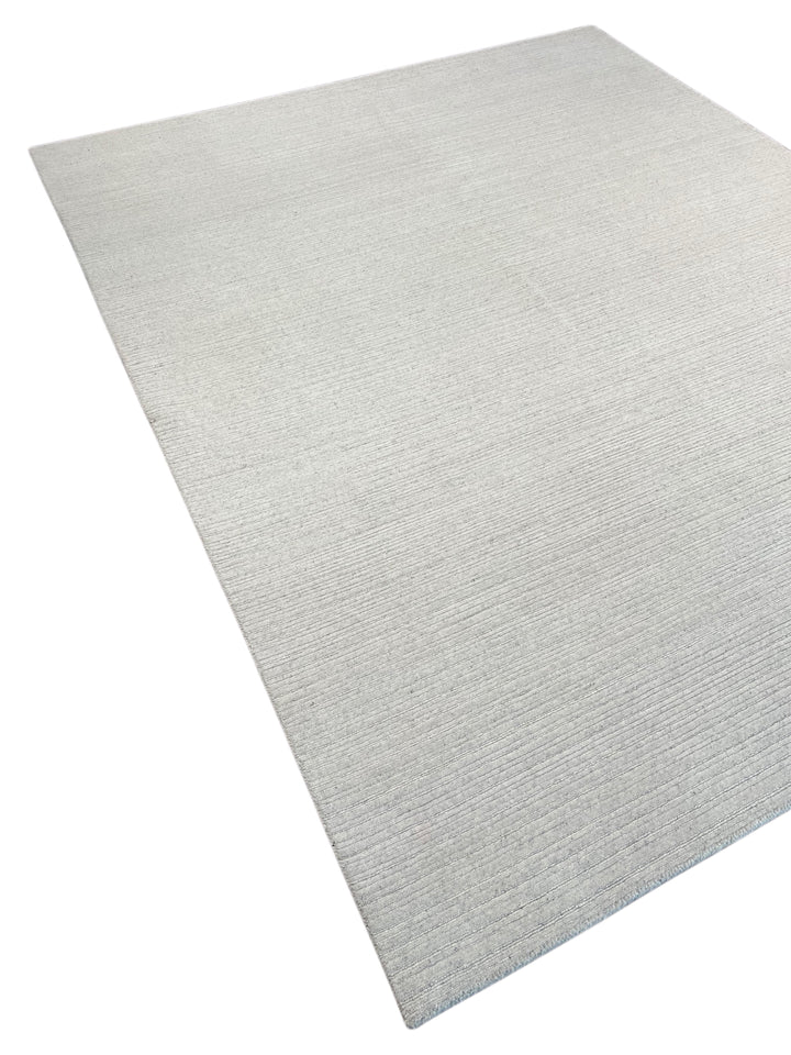 Ivory Whisper - Ivory White Textured Modern Rug – 8’1” x 10’0”