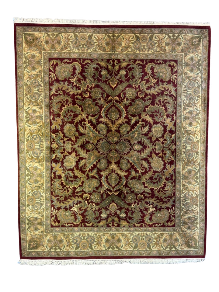 Burgundy Heritage Traditional Wool Rug – 8’1” x 10’0”