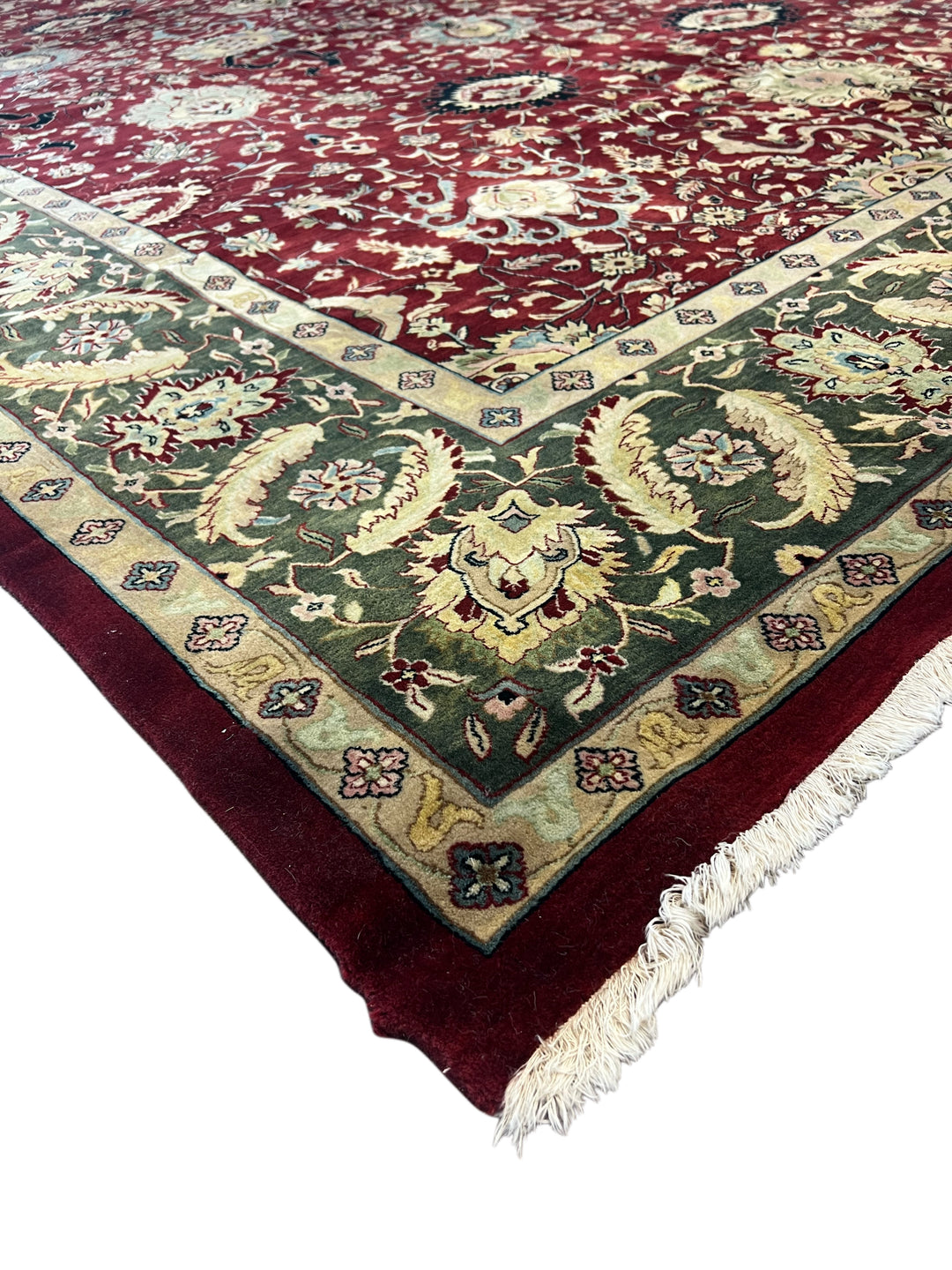 Burgundy Estate Traditional Wool Rug – 9’6” x 13’10”
