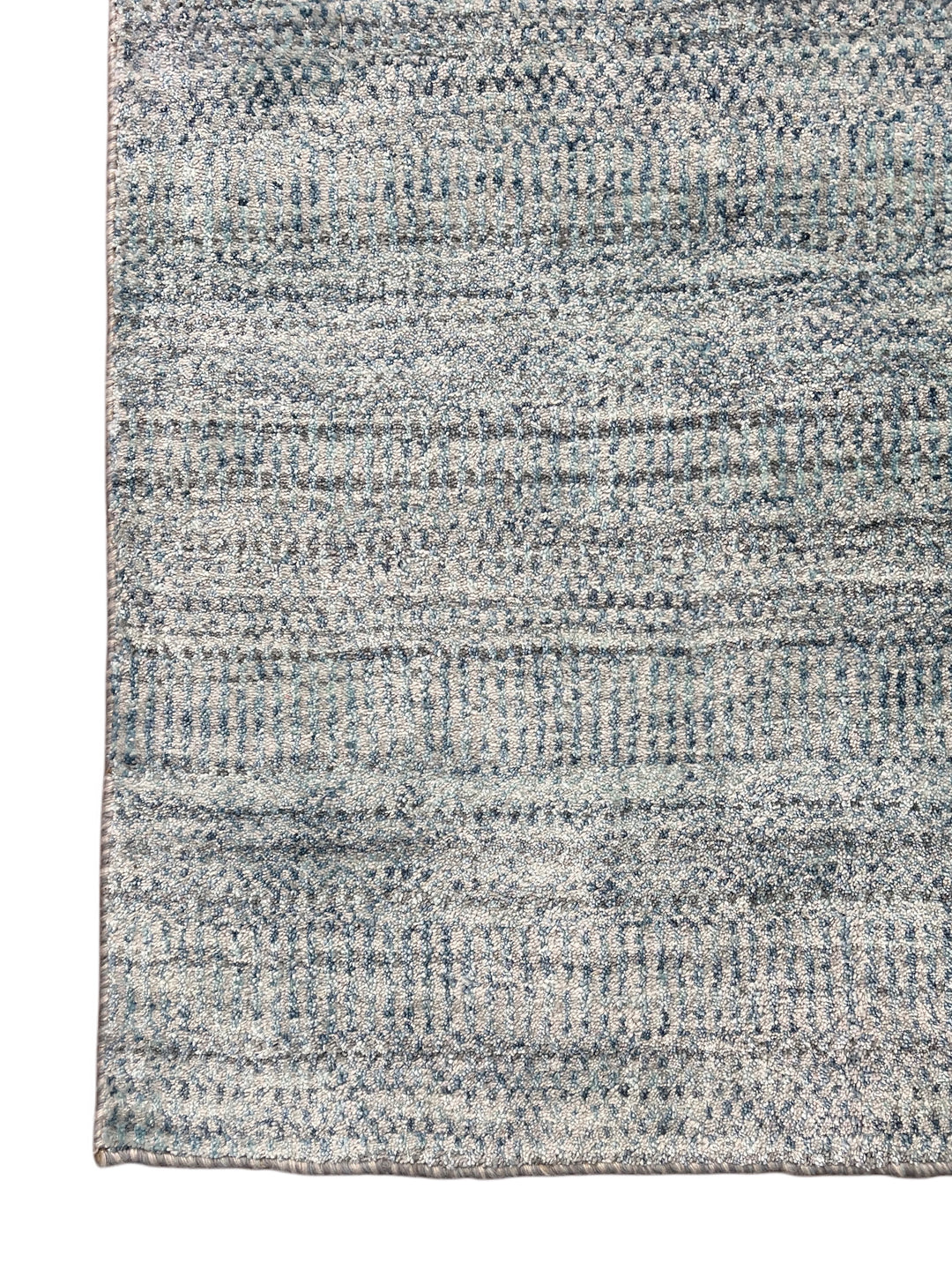 Silver Mist – Soft Blue &amp; Silver Gray Modern Textured Rug – 5’2” x 7’1”