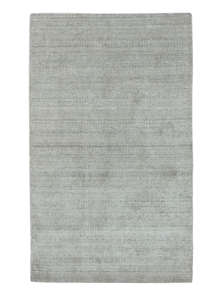 Ivory Dune – Ivory &amp; Light Beige Modern Textured Rug – 3’0” x 5’0”