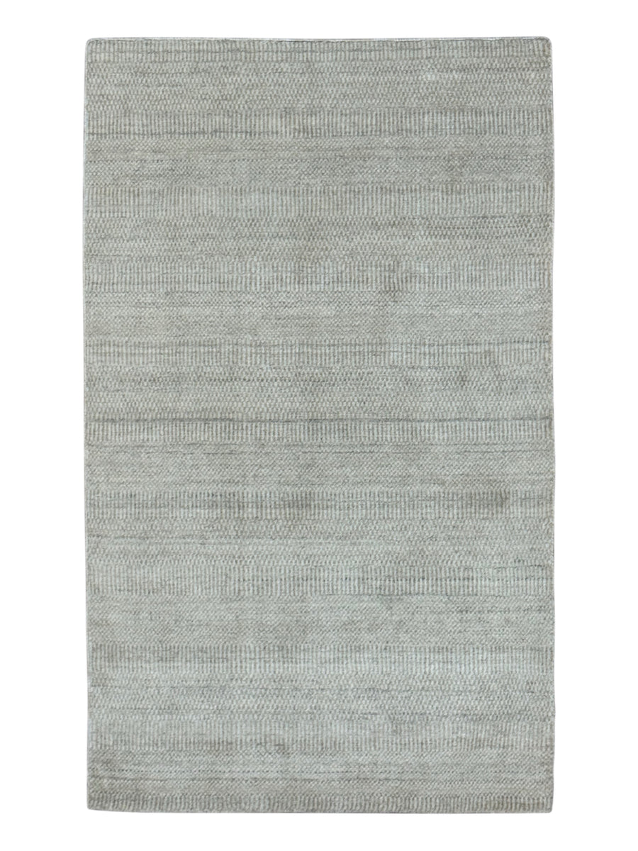 Ivory Dune – Ivory & Light Beige Modern Textured Rug – 3’0” x 5’0”
