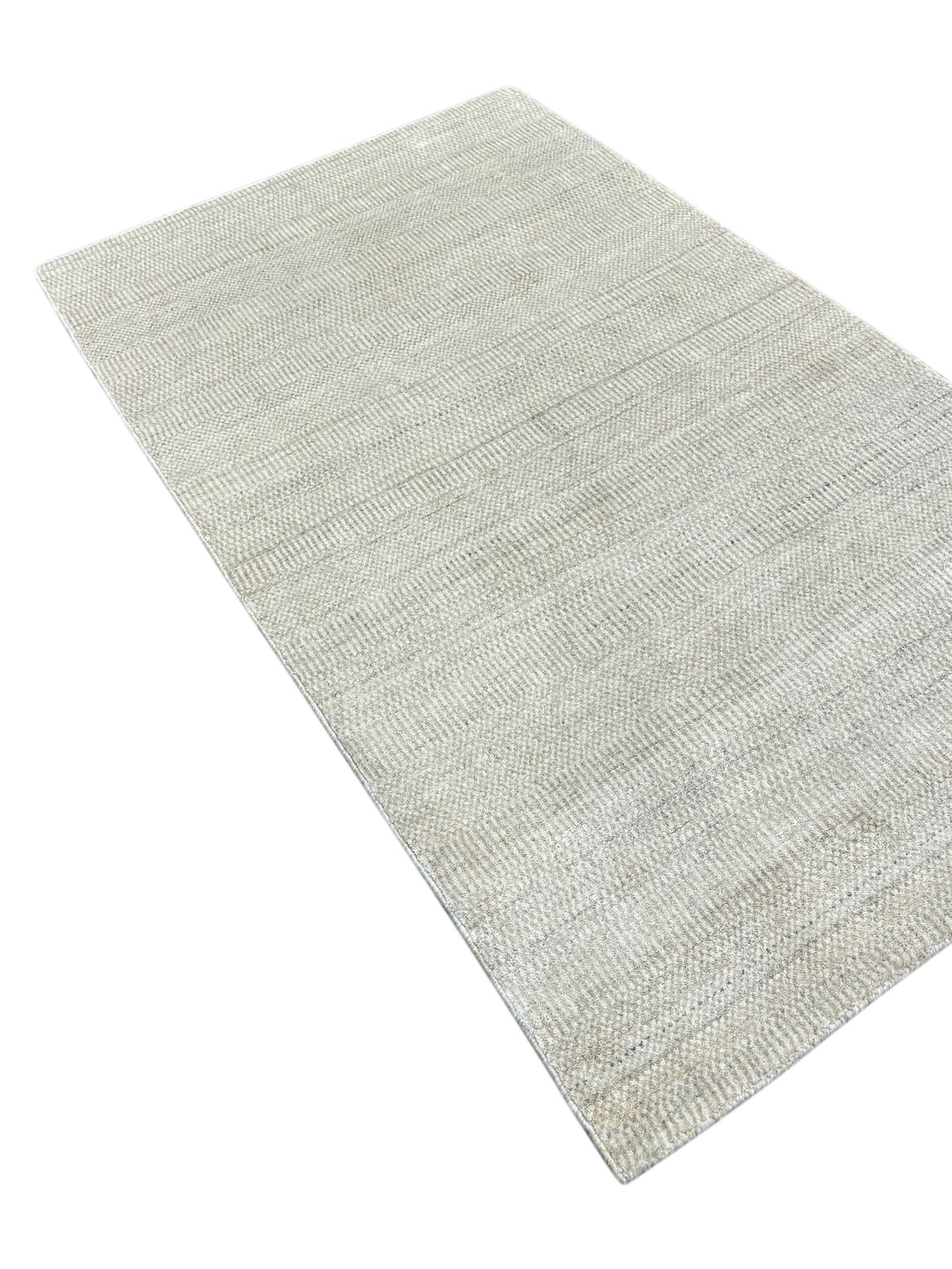 Ivory Dune – Ivory &amp; Light Beige Modern Textured Rug – 3’0” x 5’0”