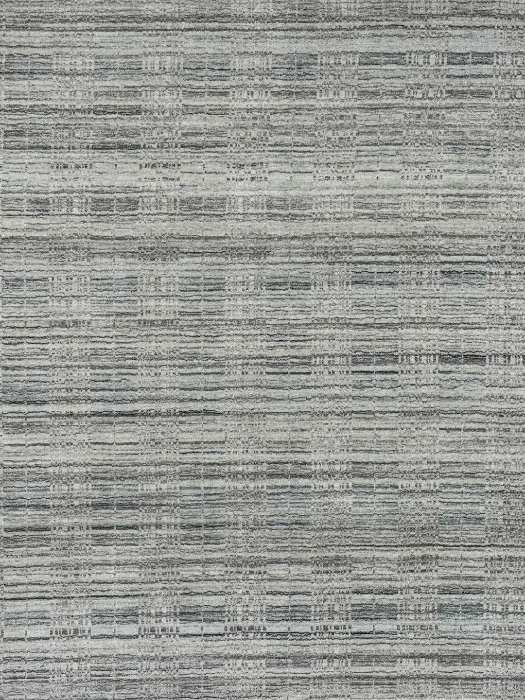 Avelune – Ivory &amp; Silver Gray Abstract Textured Modern Rug – 5’3” x 7’0”