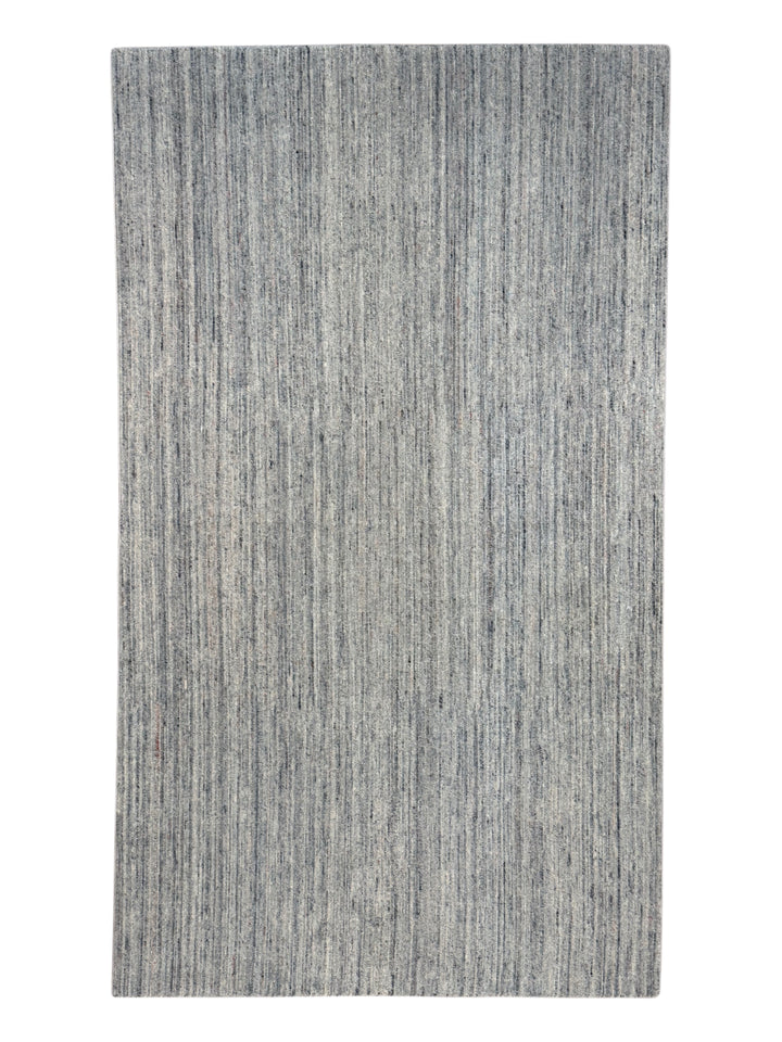 Brume - Silver Grey &amp; Mist Blue Textured Modern Rug – 5’9” x 9’10”