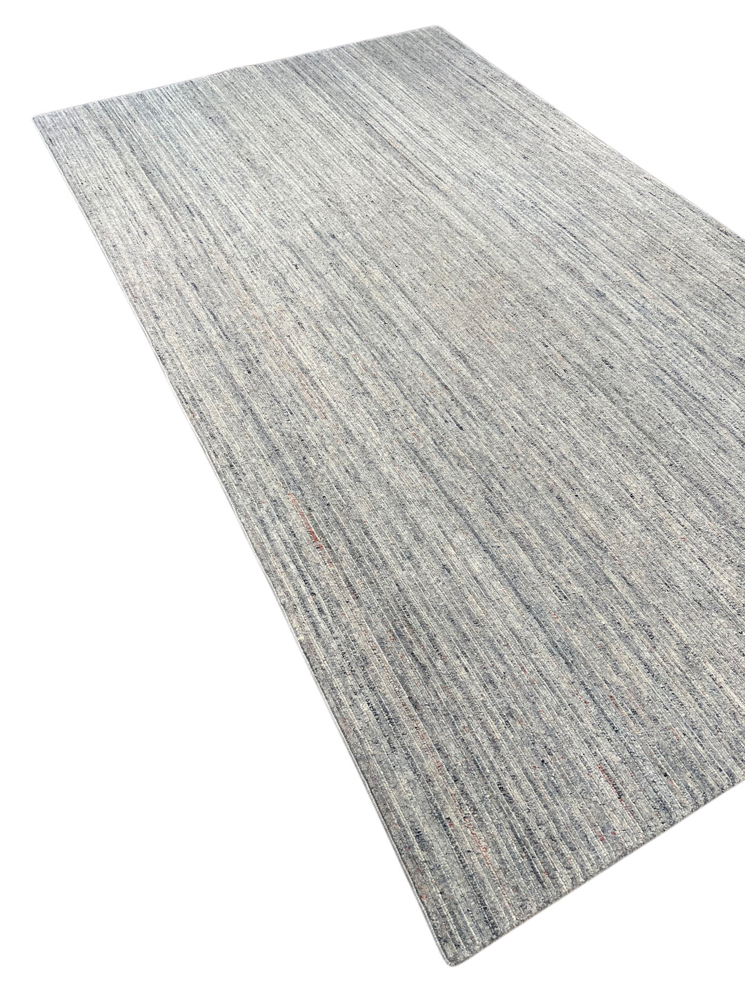 Brume - Silver Grey &amp; Mist Blue Textured Modern Rug – 5’9” x 9’10”