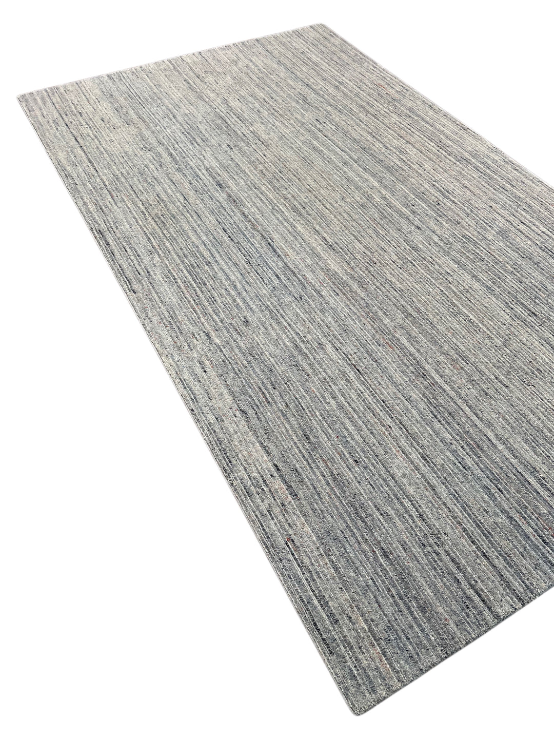 Brume - Silver Grey &amp; Mist Blue Textured Modern Rug – 5’9” x 9’10”