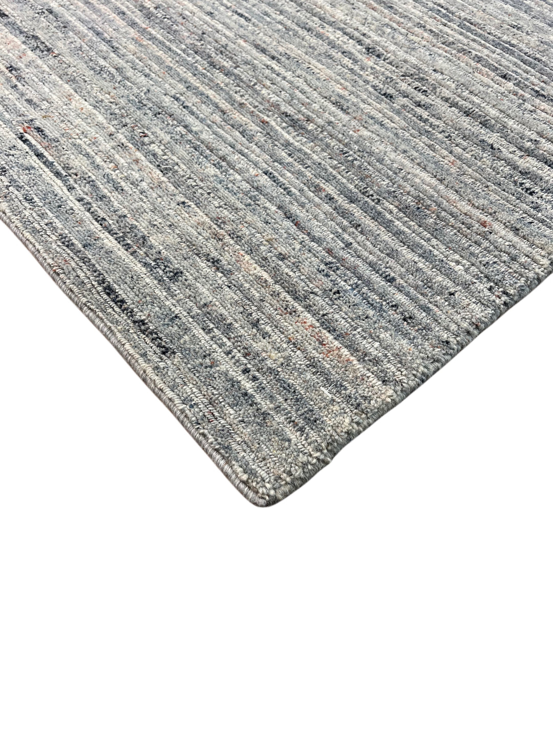 Brume - Silver Grey &amp; Mist Blue Textured Modern Rug – 5’9” x 9’10”
