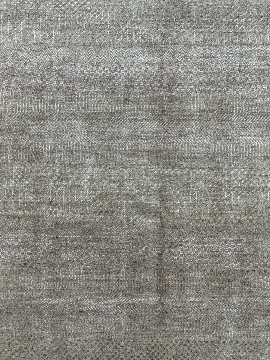 Serein - Taupe Gray &amp; Silver Textured Modern Rug – 6’2” x 9’2”