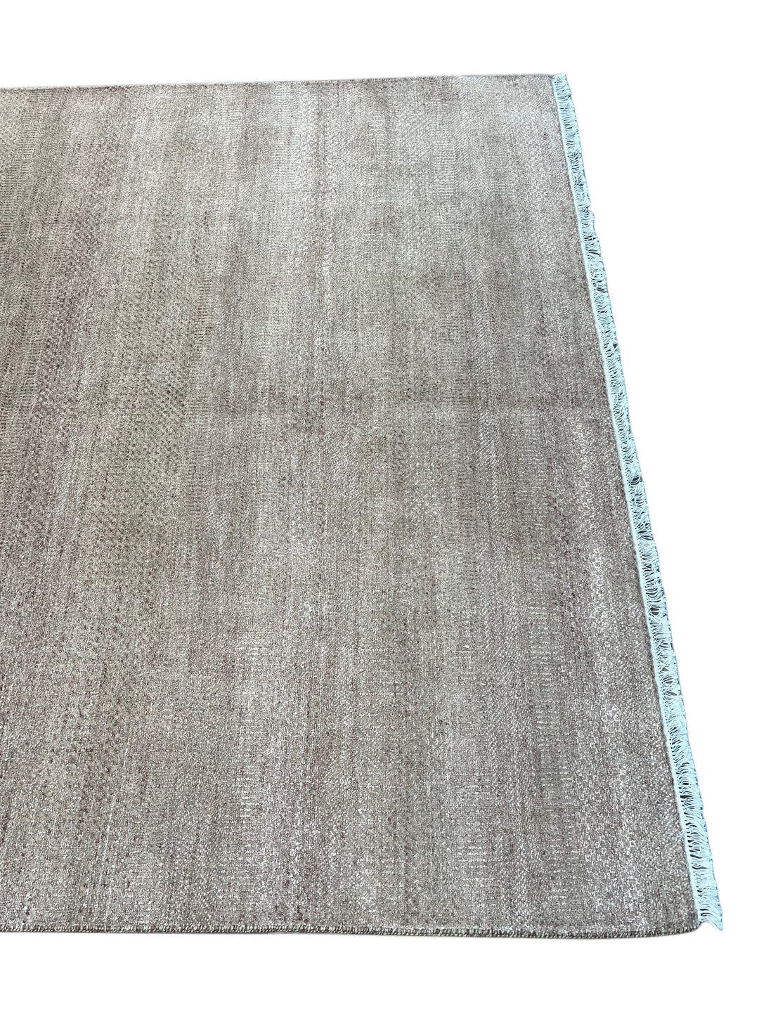 Serein - Taupe Gray &amp; Silver Textured Modern Rug – 6’2” x 9’2”