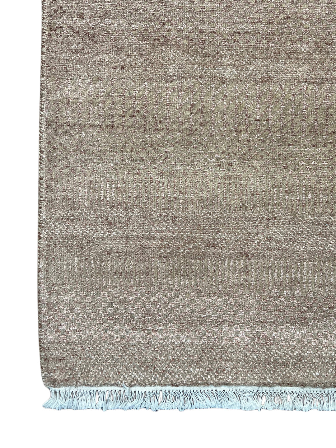 Serein - Taupe Gray &amp; Silver Textured Modern Rug – 6’2” x 9’2”