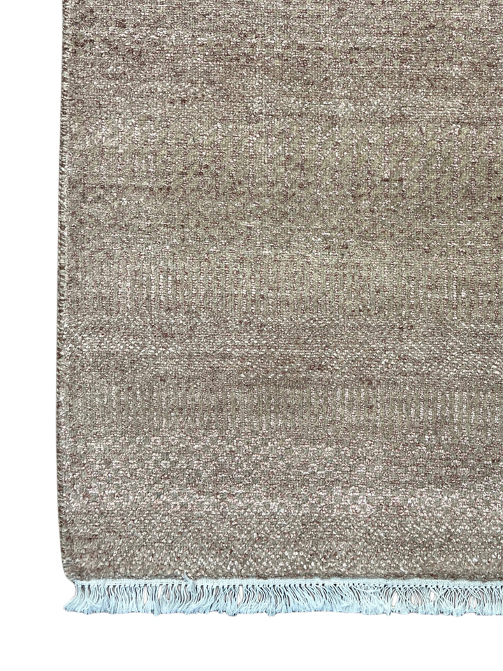 Serein - Taupe Gray &amp; Silver Textured Modern Rug – 6’2” x 9’2”