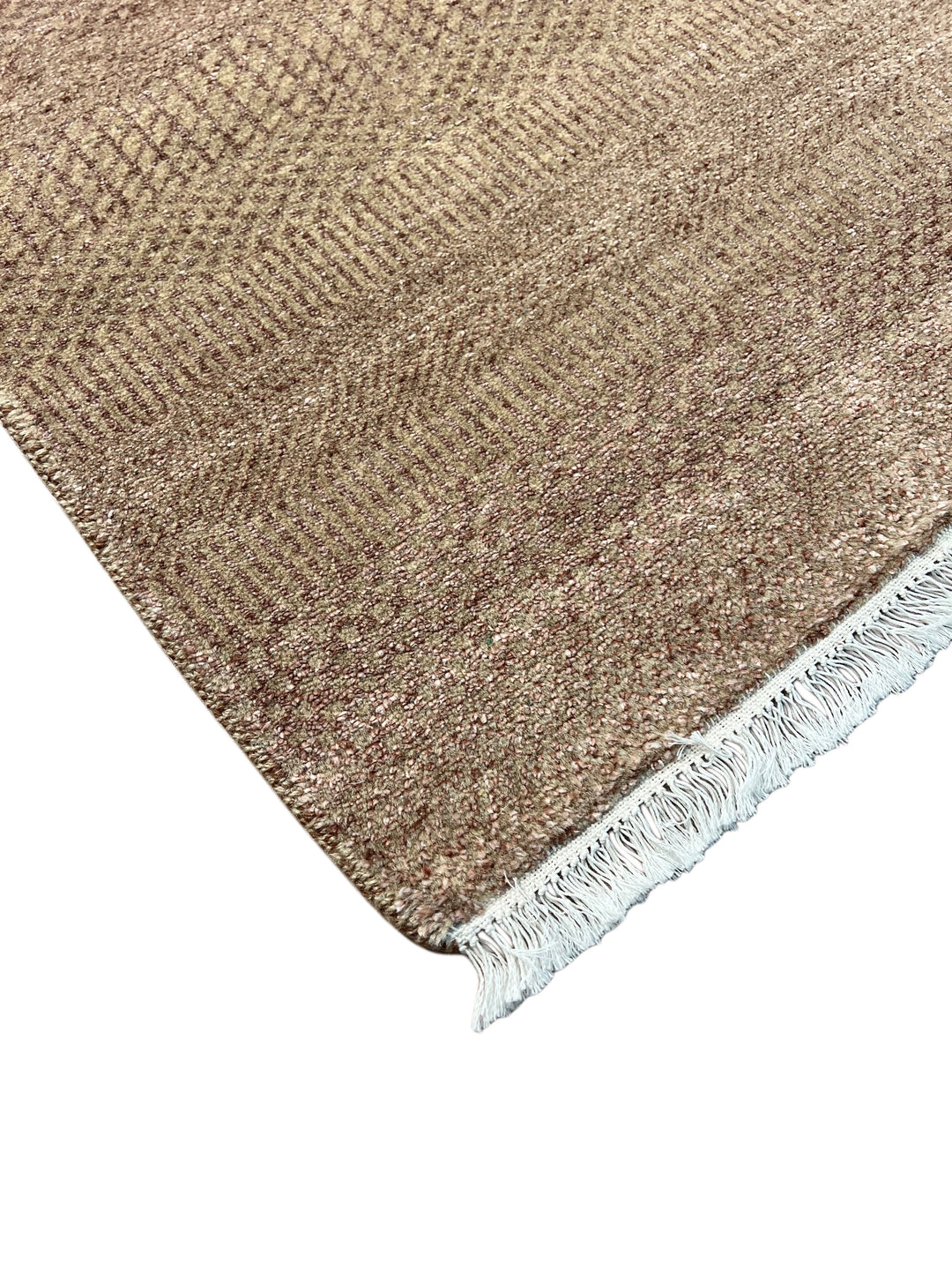 Serein - Taupe Gray &amp; Silver Textured Modern Rug – 6’2” x 9’2”