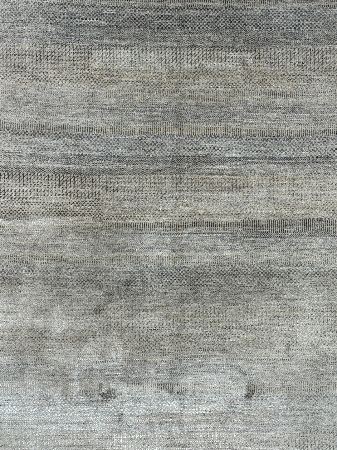 Ashen Strata – Contemporary Grey &amp; Taupe Textured Area Rug – 6&