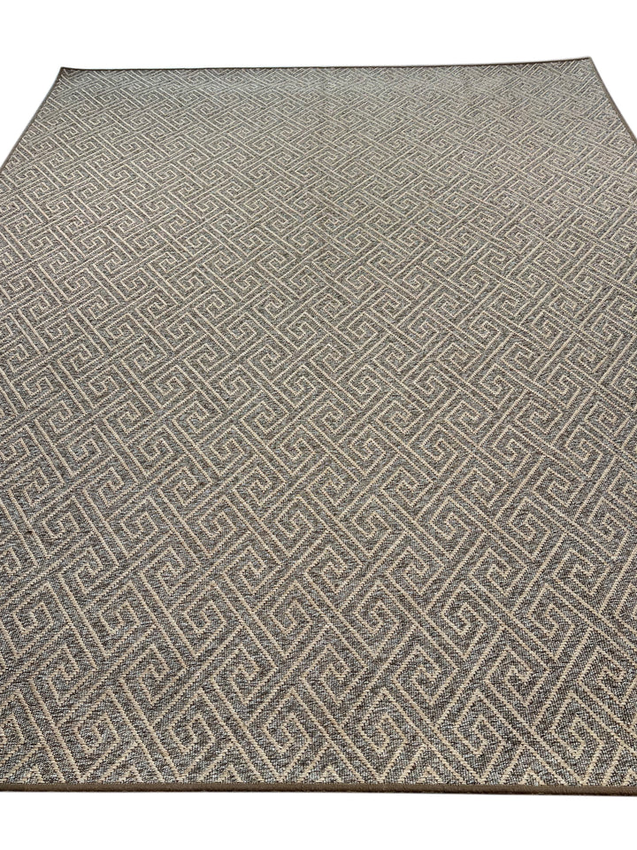 Misty Cadence – Grey Contemporary Textured Polypropylene Carpet – 9’2” x 11’6”