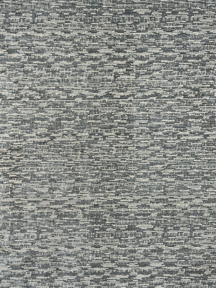Blue Grey &amp; Ivory Abstract Textured Polypropylene Carpet – Slate Whisper – 7’0” x 9’10”