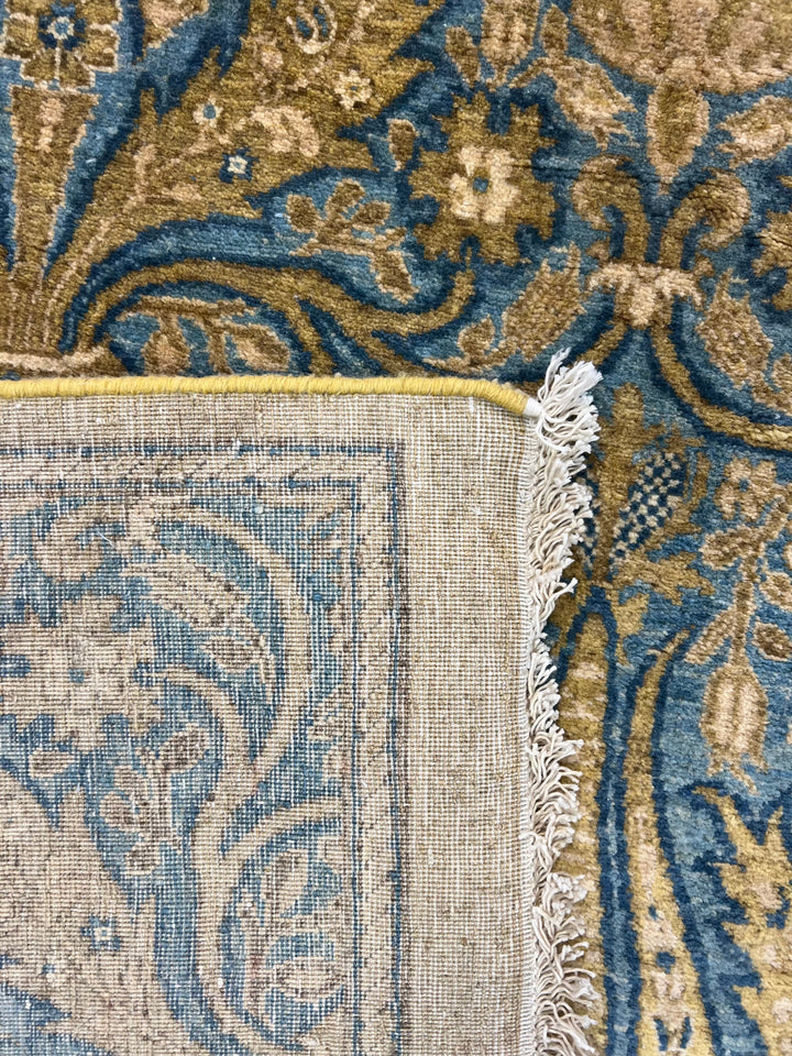 Royal Azure - Blue &amp; Gold Floral Design Rug  – 12’1” x 16’2”