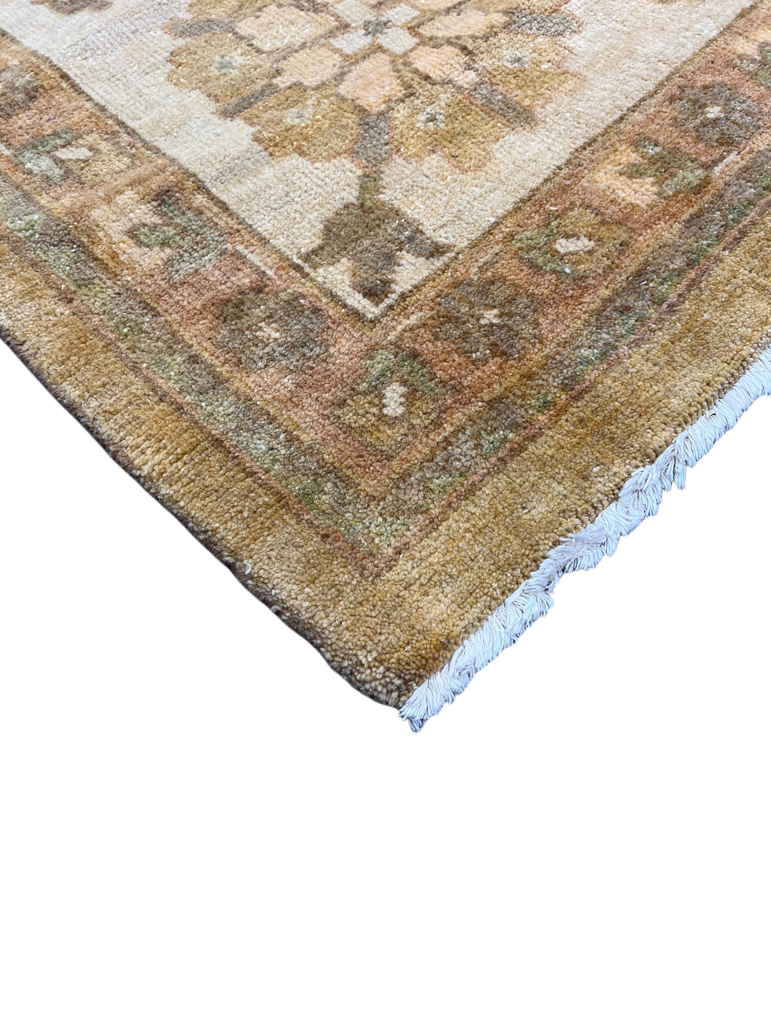 Saffron Vale – Golden Beige &amp; Soft Blue Oushak Rug | 11’11” × 14’5”