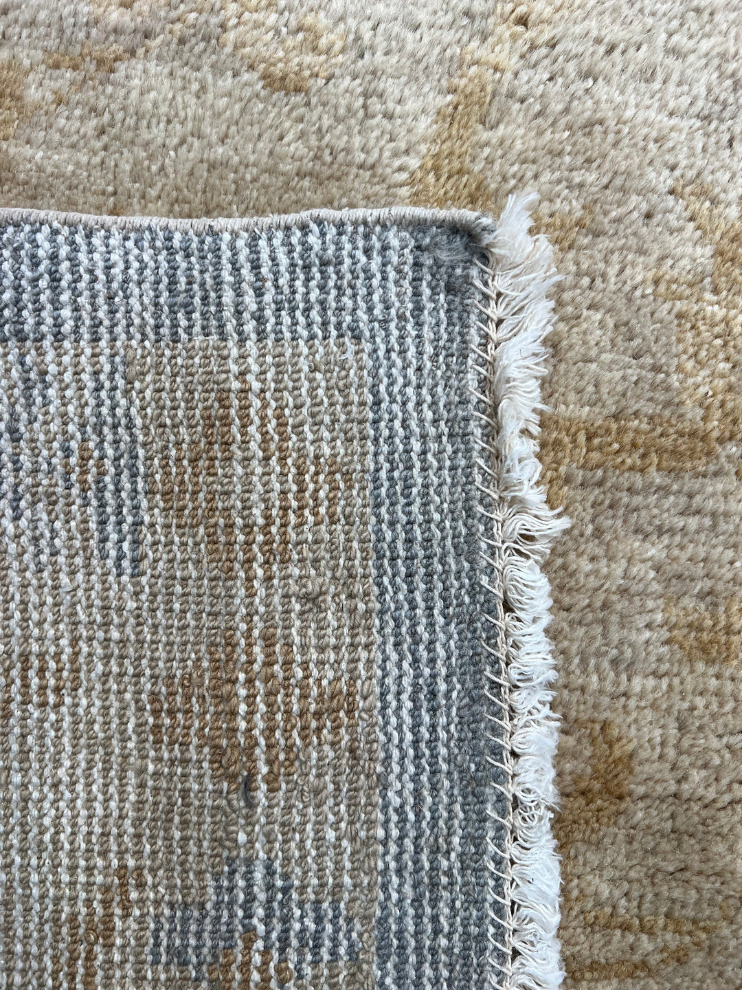 Kyoto Whisper – Soft Blue, Champagne &amp; Beige Ninja Motif Rug | 11’8” × 15’10”