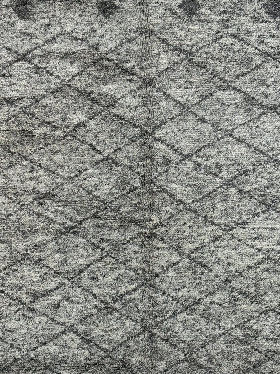 Ashen Atlas – Ivory &amp; Charcoal Grey Moroccan Style Area Rug | 12’2” × 17’8”
