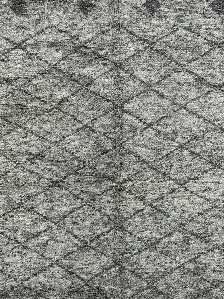 Ashen Atlas – Ivory &amp; Charcoal Grey Moroccan Style Area Rug | 12’2” × 17’8”