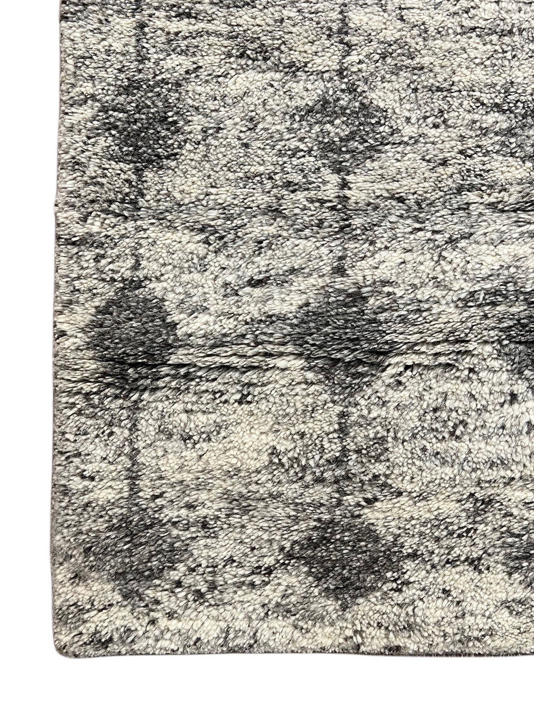Ashen Atlas – Ivory &amp; Charcoal Grey Moroccan Style Area Rug | 12’2” × 17’8”