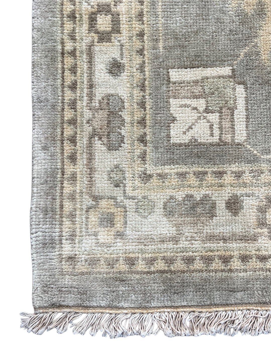 Moonlit Heirloom – Silver Grey &amp; Ivory Oushak Style Rug | 12’3” × 15’3”