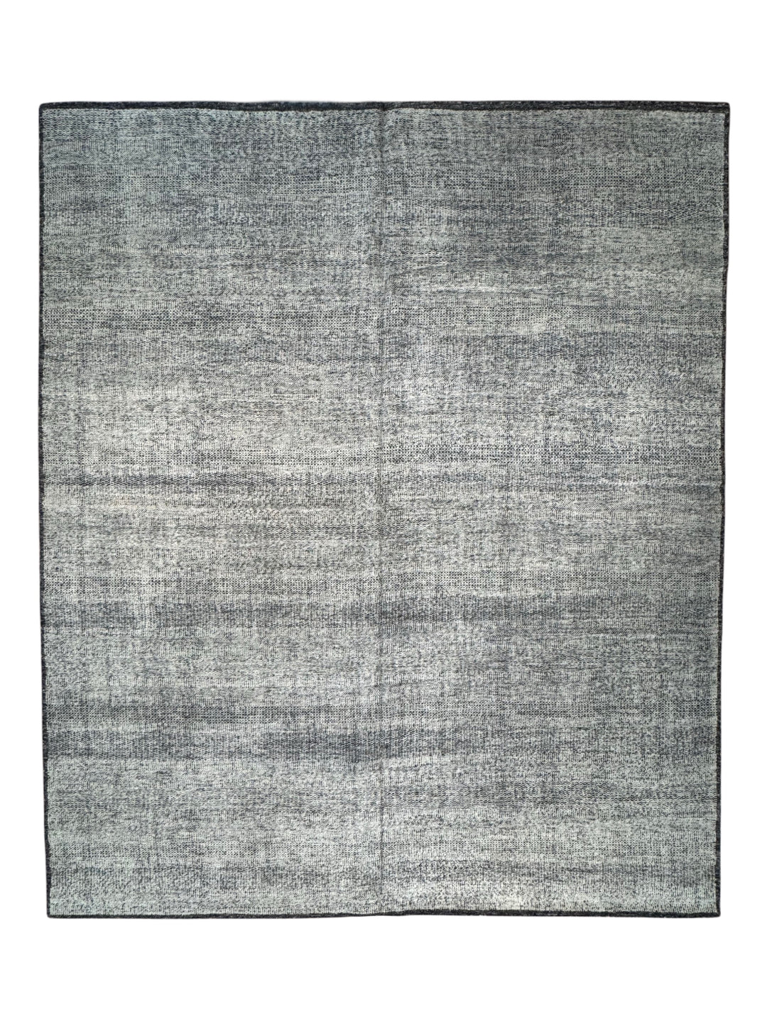 Graphite Weave – Silver Grey &amp; Charcoal Textured Modern Rug | 12’7” × 15’1”